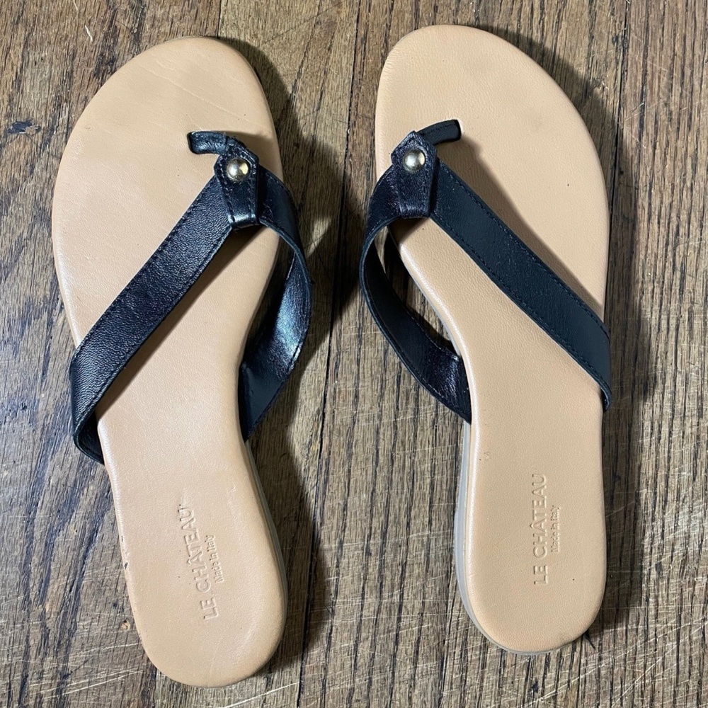 Le Chateau Black Sandals Size 39